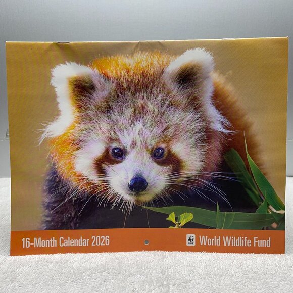NWOT World Wildlife Fund 16-Mo. Wall Calendar, 9/2025 - 12/2026, 11"T x 8 1/2"W - Picture 1 of 16